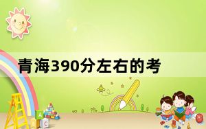 青海390分左右的考生可以报考哪些公办本科大学？ 2024年一共录取11所大学