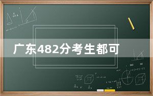 广东482分考生都可以填报哪些公办大学？（供2025年考生参考）