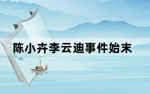 陈小卉李云迪事件始末 背后真相实在令人震惊