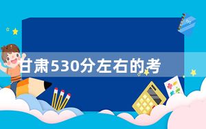 甘肃530分左右的考生可以报考哪些公办本科大学？ 2024年一共录取49所大学