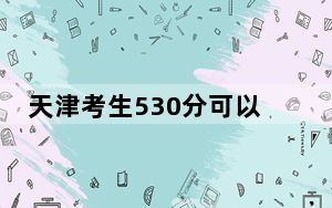 天津考生530分可以填报哪些高校名单？