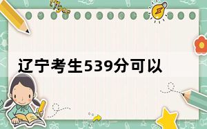 辽宁考生539分可以填报哪些高校名单？（供2025年考生参考）