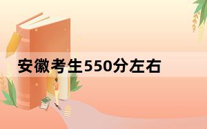 安徽考生550分左右能考上什么好的大学？