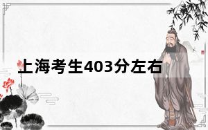 上海考生403分左右能考上什么好的大学？ 2024年录取最低分403的大学