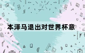 本泽马退出对世界杯意味着什么? 背后真相实在令人震惊