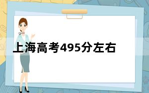 上海高考495分左右的可以报考的本科大学名单！（供2025届高三考生参考）