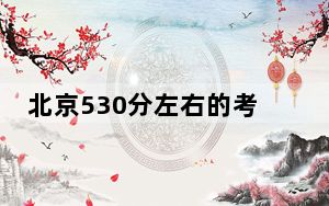 北京530分左右的考生可以报考哪些大学？ 2024年录取最低分530的大学