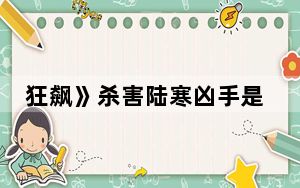 狂飙》杀害陆寒凶手是谁 背后真相让人感到惊讶
