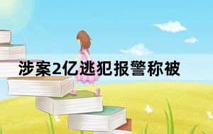 涉案2亿逃犯报警称被诈骗 这到底是怎么回事？
