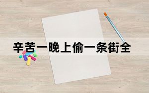 辛苦一晚上偷一条街全得还回去 背后真相实在让人惊愕