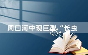 周口河中现巨型“长虫”?当地回应不是长虫是蟒蛇