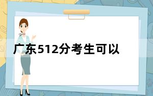 广东512分考生可以报考哪些公办本科大学？