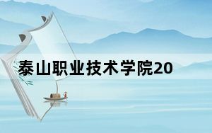 泰山职业技术学院2024年学费明细：每年5000元（供广西考生参考）
