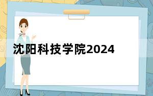 沈阳科技学院2024年在安徽录取分数线和招生计划