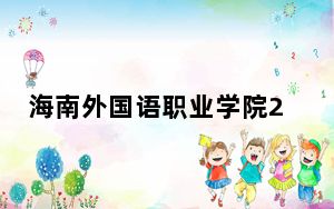 海南外国语职业学院2024年最低录取分数线和位次（全国各地数据汇总）