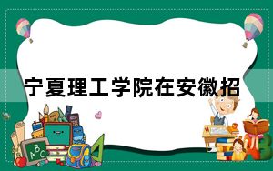 宁夏理工学院在安徽招生计划和录取分数线是多少？2025安徽考生参考