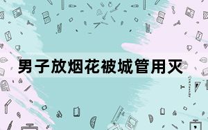 男子放烟花被城管用灭火器狂喷 背后真相实在令人震惊