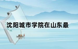 沈阳城市学院在山东最低录取分数线和招生计划公布！