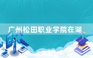 广州松田职业学院在湖南最低录取分数线和招生计划公布！