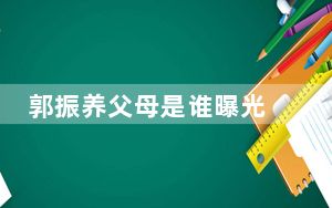 郭振养父母是谁曝光 背后真相令人震惊