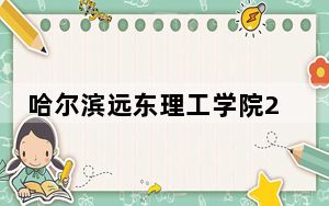 哈尔滨远东理工学院2024年全国录取最低分数线和最低位次公布