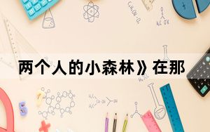 两个人的小森林》在那个平台可以看几点播出 背后真相实在令人震惊
