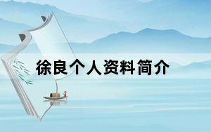 徐良个人资料简介