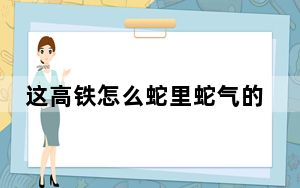 这高铁怎么蛇里蛇气的 背后真相实在令人震惊
