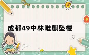 成都49中林唯麒坠楼身亡 背后真相令人震惊
