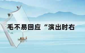 毛不易回应“演出时右手全程插兜” 这到底是怎么回事？