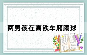 两男孩在高铁车厢踢球家长不制止 背后真相让人感到惊讶