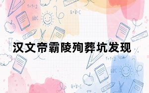 汉文帝霸陵殉葬坑发现神奇动物貘 这到底是怎么回事？