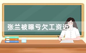 张兰被曝亏欠工资近90万 背后的真相让人始料未及