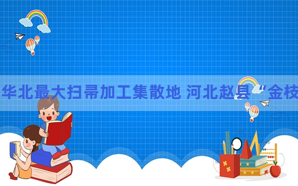 探访华北最大扫帚加工集散地 河北赵县“金枝扫帚”俏销